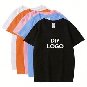 100% Cotton Knitted Fabric Formal Blank Children's T-Shirts with Label Custom Screen Print Logo Kids T Shirts Boys Girls - Product Image 6