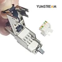Modualr Plug Cat6 Tool Free 8P8C Rj45 Cat6 Cable de Internet de red de enchufe modular sin herramientas