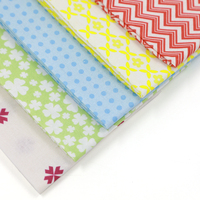 Chevron coloré et motif floral tissu matelassé Fat Quarters Bundle - 100% coton Patchwork matériel pour Quilting