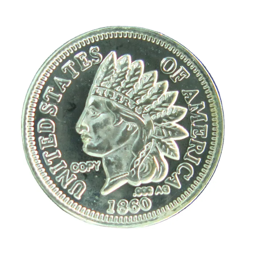 공장 실버 주식 가격 실버 동전 원래 그리스 동전 1 그램 원래 고급 실버 1860 인도 머리 둥근 동전