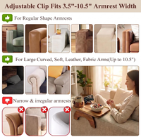 Plateau pliable en bois d'acacia et bambou pour accoudoir de canapé avec support de téléphone rotatif, portable, à un seul niveau, pour la maison et la cuisine