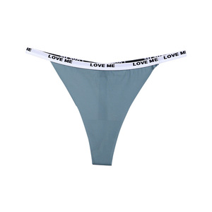 Perizoma da donna transfrontaliero con stampa a lettere, traspirante, ad asciugatura rapida, senza cuciture, <span class=keywords><strong>sexy</strong></span>, minimalista, alla moda, per ragazze adolescenti - Product Image 6