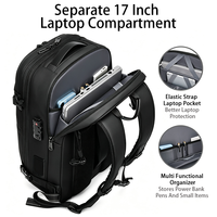 Sac à dos de voyage extensible avec pompe à vide intégrée, imperméable, pour ordinateur portable, idéal pour les voyages d'affaires et les activités de plein air