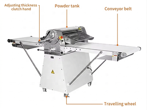 Machine à étaler la pâte standard de qualité industrielle, à performance stable et facile à utiliser, très vendue pour la boulangerie - Product Image 4