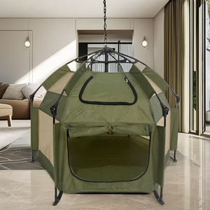 Rüzgar Vadisi Hızlı Kurulum Evcil Hayvan Evi Egzersiz Çadırı Katlanabilir Nefes Alabilen Oxford Kumaş Düğme Kapatmalı <span class=keywords><strong>2</strong></span> Köpek İçin Her Mevsim Yaşam Kullanımı - Product Image 3