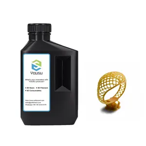 YOUSU Yellow Wax 1kg Burn Out Liquid Casting 3d Printer Jewelry Resin For LCD Dlp SLA Printer