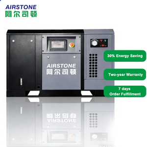 <span class=keywords><strong>Compresseur</strong></span> d'air <span class=keywords><strong>rotatif</strong></span> <span class=keywords><strong>à</strong></span> vis PM VSD silencieux et économe en énergie avec sécheur d'air, moteur stationnaire 7,5-75 kW, 8-13 bars, CE, pour usage industriel - Product Image 1