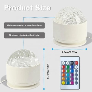 Rechargeable Water Ripple <b>Projector</b> Night <b>Light</b> RGB Multi‑Color LED Atmosphere Lamp For Bedroom Home Party Decor Holiday Gift - Product Image 3