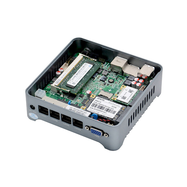 New Arrival Celeron J4125 2.0GHz Processor Pfsense Gigabit Ethernet Ethernet WIFI/4G Module Router Mini Computer