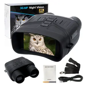 Telescópio binocular digital FHD 1080P com zoom e visão noturna para caça, câmera infravermelha