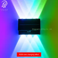 Lampe de jardin solaire super lumineuse IP65 LED lampe d'ambiance lumineuse supérieure et inférieure de laveuse murale colorée extérieure pour usage domestique