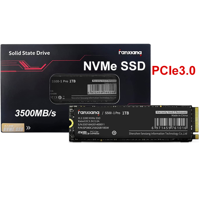 3D NAND QLC M2 M.2 2280 PCIe 3.0 NVMe Gen 3 256GB 512GB 1TB 2TB Internal SSD Solid State Hard Drive for Laptop PC Desktop Gaming