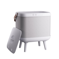 Seau chauffe-serviettes pliable 35L avec minuterie et arrêt automatique, en acier inoxydable, pour salle de bain et chambre, crochets amovibles, portable