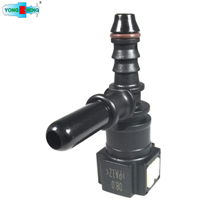 Auto <strong>Parts</strong> B14 <strong>7</strong>.89mm T Shape <strong>3</strong> <strong>Ways</strong> 2 Button QC Connector SAE 5/16 Fuel Liquid Quick Connector for PA Tube 8X1 - Product Image 4