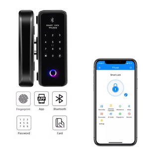 Bilixo fechadura de porta ttlock, app digital inteligente, elétrico, com wi-fi, impressão digital, para casa, lidar com fechaduras e chaves - Product Image 1