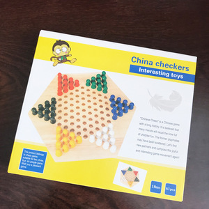 Bộ Lục Giác Checker Game Set Hội Đồng Giáo Dục Bằng Gỗ Trẻ Em Cổ Điển Trung Quốc Checkers Set Chiến Lược Gia Đình Trò Chơi Miếng Backgammon - Product Image 5
