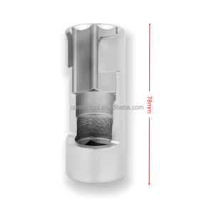 Clé de capteur d'oxygène à fente à manchon de démontage de tuyau d'huile à extrémité ouverte, outil de manchon de capteur d'oxygène de tuyau d'injection de carburant diesel - Product Image 5