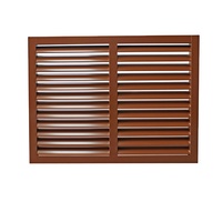 Aluminum Wooden Grain Color Louver Shutter for Pergola Decorated