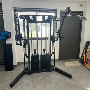 Ticari spor salonu ekipmanı çift yığın kol eğitmen çok fonksiyonlu eğitim makinesi çift kablo çin spor ekipmanları çapraz