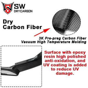 Lèvre avant en fibre de carbone de haute qualité style ZR1 pour Chevrolet Corvette C8 <span class=keywords><strong>2020</strong></span>+ Splitter de pare-chocs avant Spoiler inférieur - Product Image 2