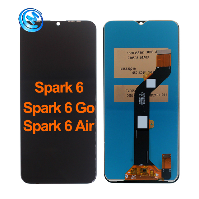 LCD Display Touch Screen for Tecno Spark 6 Go 2020/6 Go 2022/ 6 KE7 /6 Air KE6 Display Lcd for Tecno Spark 6 Go Lcd