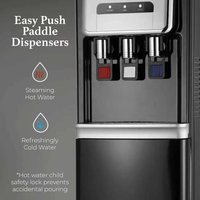 Distributeur d'eau électronique réfrigéré chaud/froid sur pied à chargement par le haut