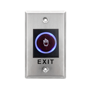 Wall Mount NO/NC/COM No Touch Infrared Sensor <strong>Exit</strong> <strong>Button</strong> Door Release <strong>Button</strong> DC12-24 V Stainless Steel Material - Product Image 1