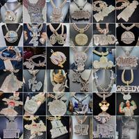 VOAINO bijoux personnalisés glacé diamants nom pendentif VVS diamant Hip Hop lettre pendentif lien chaîne collier pour rappeur