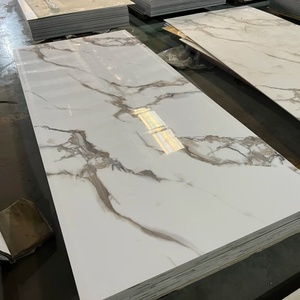 Panel de <span class=keywords><strong>Pared</strong></span> de PVC UV, Lámina de Mármol de Alto Brillo, Impermeable, Ignífugo, Fácil de Instalar, Decoración de Interiores para Paredes de Fondo de Hoteles - Product Image 2