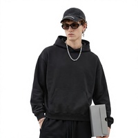 Sweat-shirts à capuche en coton épais et molletonné, coupe oversize, personnalisables avec logo, ensemble sweat-shirt et short pour homme