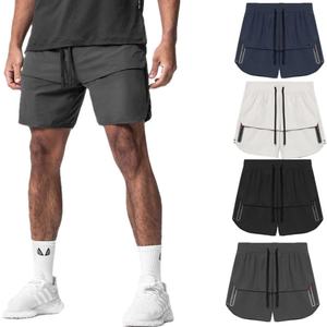Shorts de sport pour homme, logo personnalisé, décontractés, unis, pantalons de jogging, ensemble de survêtement, shorts de fitness pour homme - Product Image 2