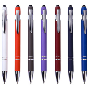 Hot bán khuyến mại New đa chức năng bóng Stylus mềm màn hình cảm ứng Bút biểu tượng tùy chỉnh kim loại bút bi - Product Image 4