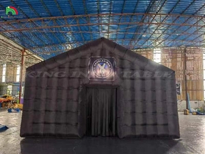 Portable grande tente de fête <span class=keywords><strong>maison</strong></span> noir lumière LED Cube gonflable fête discothèque tente boîte de nuit gonflable - Product Image 5