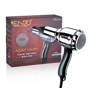 ENZO Salon Power Silver Color Strong Wind Hair Dryer Professional AC Motor Three Speed Selection Of New Popular Blower
