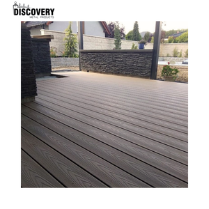 Tableros de cubierta de WPC modernos Suelo compuesto de plástico de madera hueca de fácil clic para piscina al aire libre Jardín Balcón Patio - Product Image 1