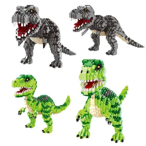 New Balody 3D Assembled Mini Bricks Model Tyrannosaurus Jurassic Dinosaurs Building Blocks Figures Mini Blocks Dropshipping