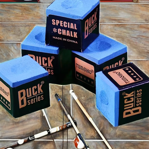 Craie de billard bleue huileuse pour queue de billard, style chocolat, boîte de 12 pièces - Product Image 5