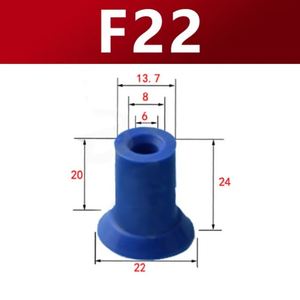 ซิลิโคน/NBR ซีรีส์ BL ถ้วยดูดสุญญากาศแบบหลายชั้น F18 F22 F26 F33 M5 G1/8 G1/4 M10 ข้อต่อเกลียว Y0731A - Product Image 2