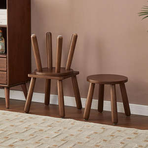 Tabouret carré petit et durable en gros, style nordique moderne, adapté aux enfants, tabouret à chaussures pour entrée, salon, chambre à coucher, école - Product Image 2