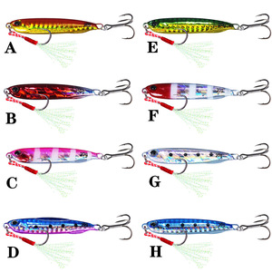 Esca da pesca in metallo per Jig 8 colori 10g -60g giapponese esca da pesca per trote spigole luminose di <span class=keywords><strong>tipo</strong></span> lungo - Product Image 3