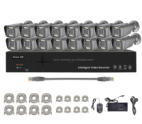 Sistem Kamera Keamanan Rumah CCTV 16 Kanal Resolusi Tinggi 2K 4MP DIY Terlaris dengan Kit NVR PoE