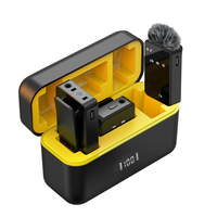 Microphone sans fil portable 2,4 GHz à clipser pour téléphone, idéal pour créateurs, interviews et podcasts en direct