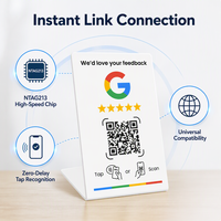 Base NFC para Reseñas de Google con Pantalla de Mesa con Código QR para Pequeños Negocios, Configuración con un Toque, Fácil de Usar, Sin Aplicación, Proveedor Chino