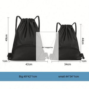Custom Logo Student Sports Simple <b>Backpack</b> Waterproof Marathon Event Basketball Football Pouch Gift Drawstring Bag <b>Backpack</b> - Product Image 2