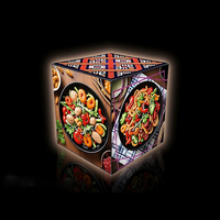 Espositore Luminoso LED 3D Personalizzato Portatile con Retroilluminazione in Tessuto per Stand Fieristici e Pubblicità