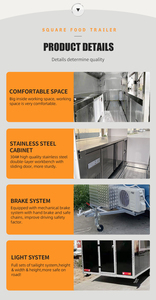 Camion-remorque alimentaire à <span class=keywords><strong>prix</strong></span> d'usine, chariot de restauration, <span class=keywords><strong>fourgon</strong></span> de vente de nourriture à vendre, vente chaude sur le marché canadien, remorque mobile de vente de nourriture de rue - Product Image 4