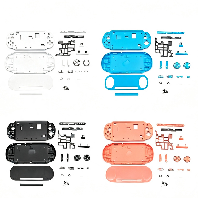 Full Set for PSV Psvita 2000 Game Console Case Shell SD Cover Slot Function Button Plastic Repair Parts Housing Shell