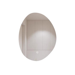 กระจกห้องน้ำอั<span class=keywords><strong>จ</strong></span>ฉริยะไฟ LED ติดผนังรูปทรงไม่สม่ำเสมอไม่ใช้กันฝ้าติดผนังสำหรับโรงแรมและใช้ในอพาร์ทเมนท์ - Product Image 3