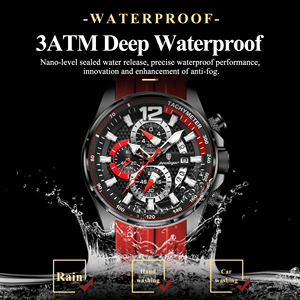 <span class=keywords><strong>Reloj</strong></span> Cronógrafo Poedagar 898 para Hombre, <span class=keywords><strong>Reloj</strong></span> de Cuarzo Deportivo con Correa de Silicona, <span class=keywords><strong>Reloj</strong></span> de Pulsera Luminoso a Prueba de Agua para Hombre - Product Image 2