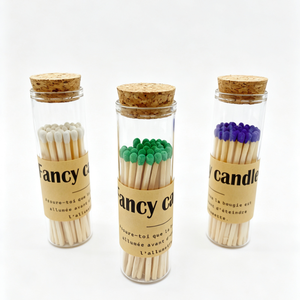 Venta al por Mayor de Fósforos de Seguridad de Vidrio Transparente con Etiqueta Kraft Personalizada con Logotipo, Fósforos de Madera para Tiendas de Velas, Hoteles, Cafés, Artículos de Aseo - Product Image 5